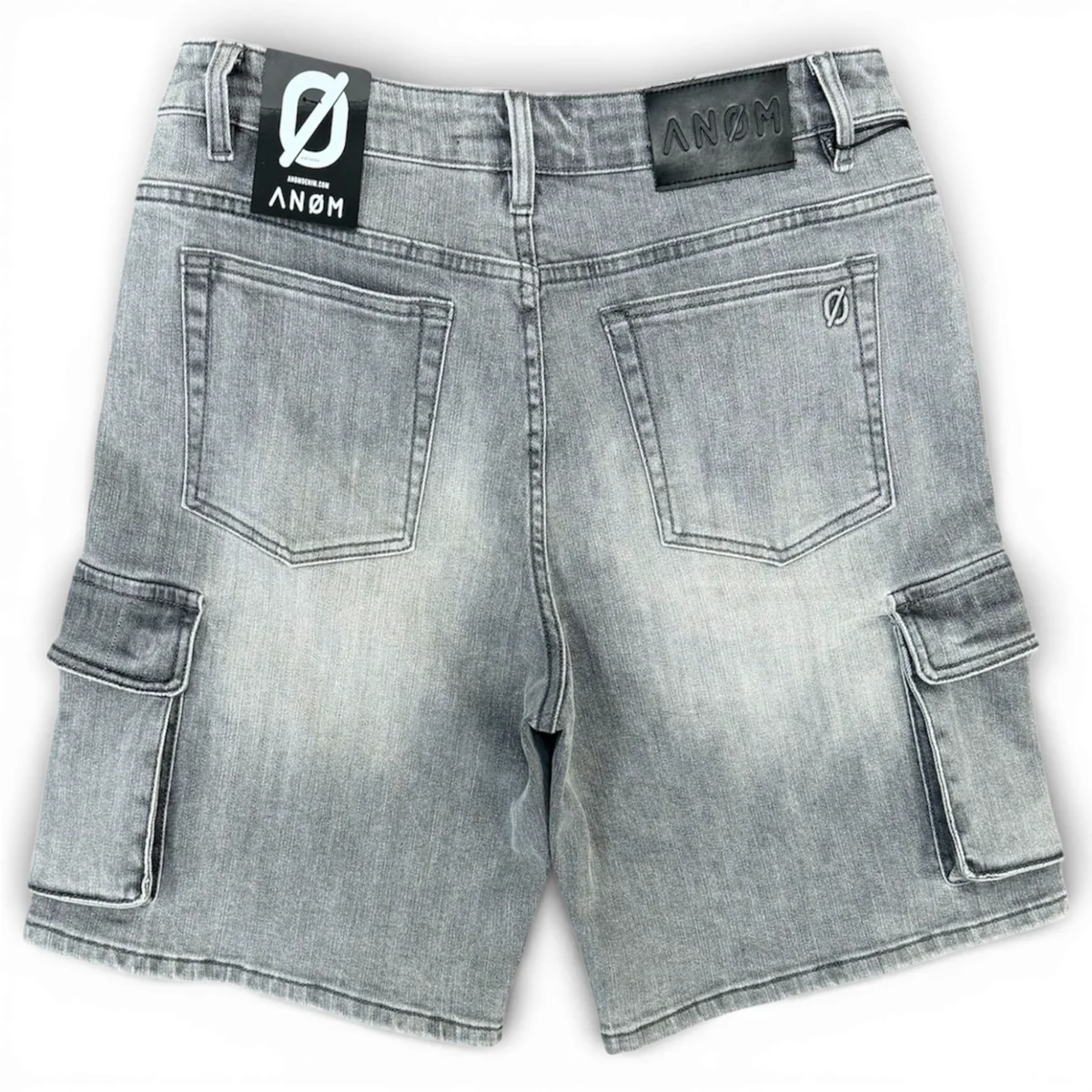 Anom Yazan Grey Wash Jorts - Image 2