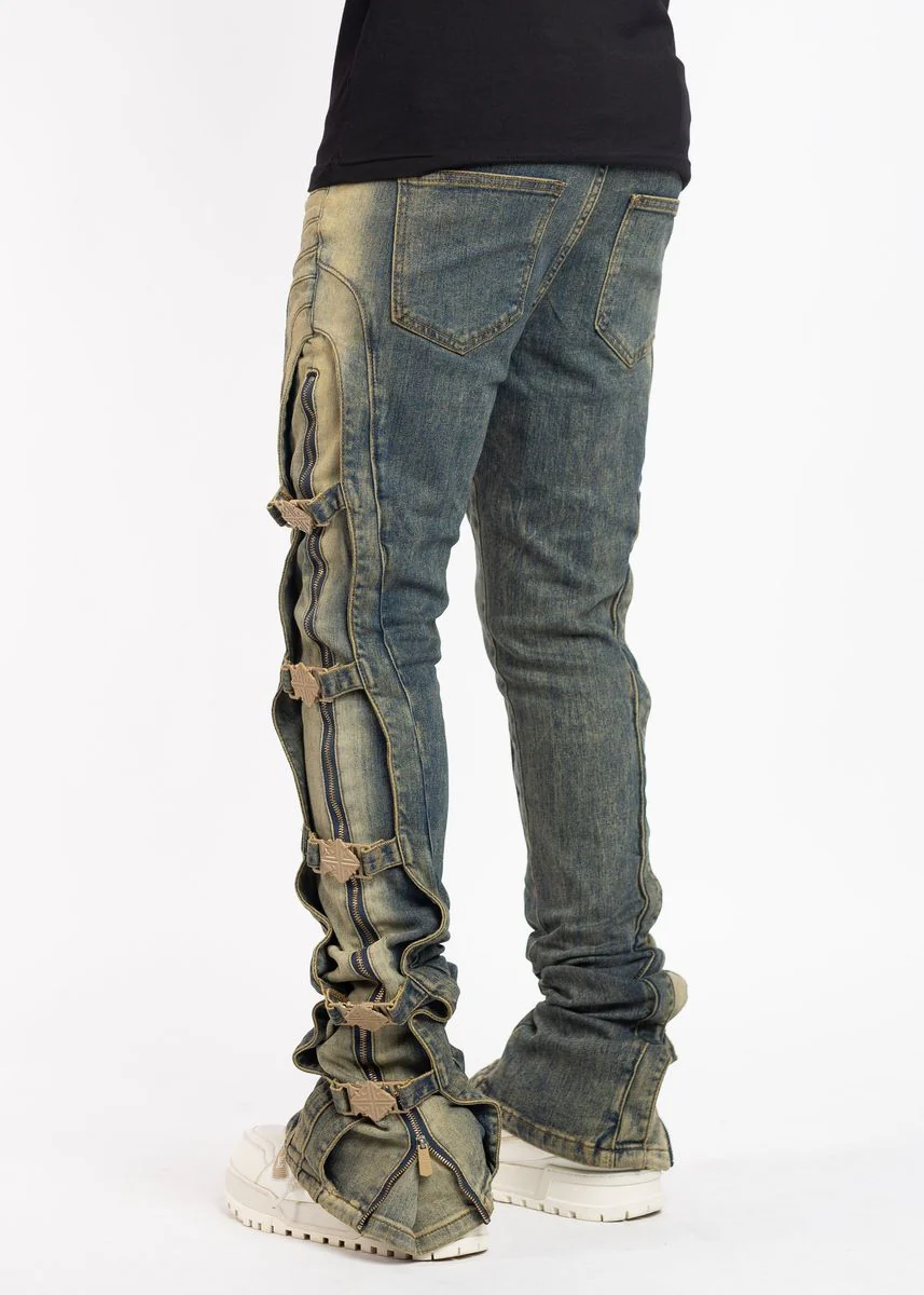 Guapi Khaki Premium Denim jeans - Image 3