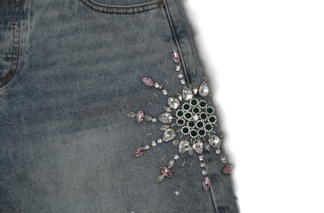 Prestige “Emerald” Jean Shorts - Image 3