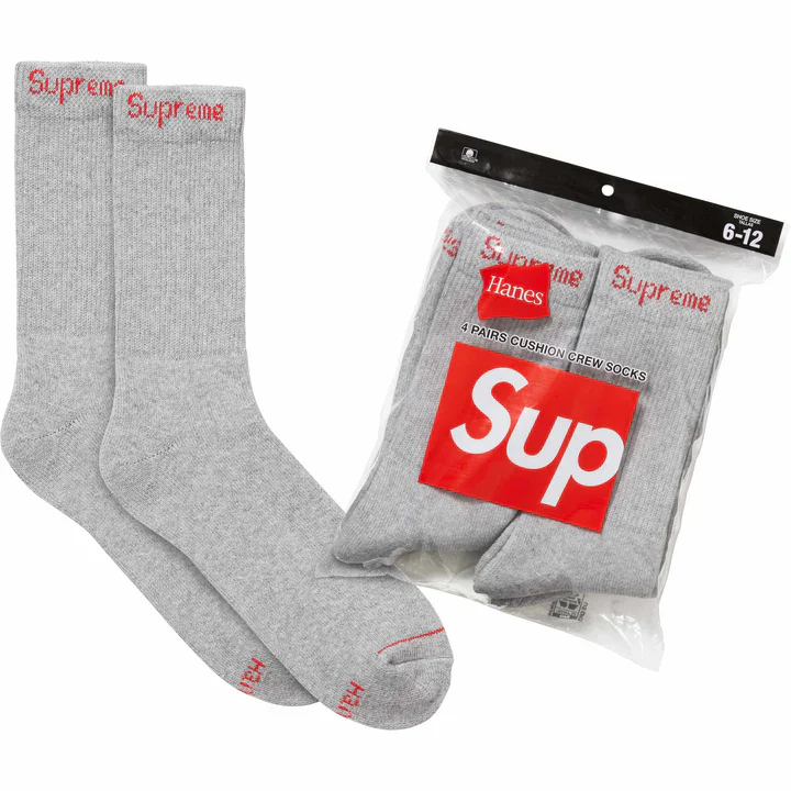 Supreme/Hanes Crew Socks - Image 3